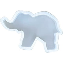 Elephant Freshie Silicone Mold for Scented Aroma Beads Car Candle, Soap Oven Safe to Bake Heat Resistant to 400 F 3.8 x 3.8 x 1 inch