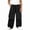 Black, variant on Boys Cargo Pants, Wide Leg Elastic Drawstring Waist Baggy Trousers with Multi Pockets for Outdoor Streetwear Black Size 5T