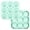 Green：9 Cavity, variant on Soccer Ice Cube Tray, Football Ice Mold 2 Pack, Silicone 9 Cavity Sphere Ice Ball Maker with Lid for Cocktails, Cold Drinks, Blue