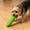 Green, variant on Cucumber Shaped Dog Chew Toy, Textured Bumpy Rubber Molar Stick, Durable Bite Resistant Interactive Puppy Teething Toy for Small Medium Large Dogs Boredom Relief Training