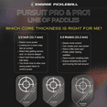 thumbnail image 3 of Engage Pursuit Pro1 Widebody Pickleball Paddle - Carbon Sky, 3 of 5