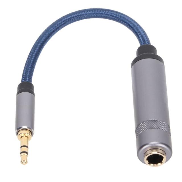 Bienvenido Cable de audio macho de 3,5 mm a hembra de 6,35 mm Cable de audio estéreo para micrófono Altavoz Computadora portátil Auriculares