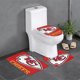 thumbnail image 1 of Juego de alfombras de baño de 3 piezas del equipo KC_Chiefss Alfombra antideslizante para baño de 24 x 16 pulgadas, 1 of 7