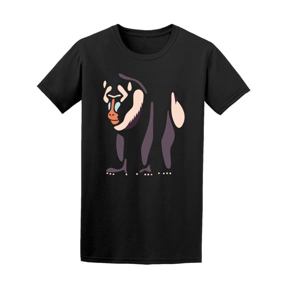 Grunge Mandrill Monkey Tee Men's -Image by Shutterstock