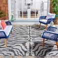 thumbnail image 2 of SAFAVIEH Courtyard Gerald Animal Indoor/Outdoor Area Rug, Grey/Black, 8' x 11', 2 of 13
