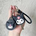 thumbnail image 2 of Sanrio Hello Kitty Kuromi Keychain Silicone Kawaii Anime Cute Key Case Kt Cat Pendant Melody Access Control Card Case Keychain, 2 of 7