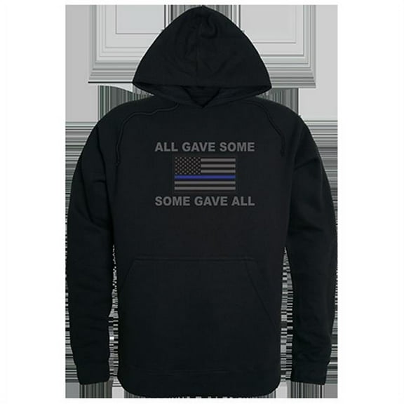All Gave Some Graphic Pullover Hoodie, Black - Extra Large