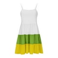 thumbnail image 7 of Ashirexll Teen Summer Dresses, Girls Summer Dress, Summer Girl's Sleeveless Boho Style Casual Color Matching Tiered Slip Dresses for 4-14Y, 7 of 7