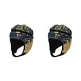 thumbnail image 3 of Naiovety EVA Goalkeeper Rugby Soccer Football Hat Head Protector Guard Rugby gris llama 2piezas, 3 of 6