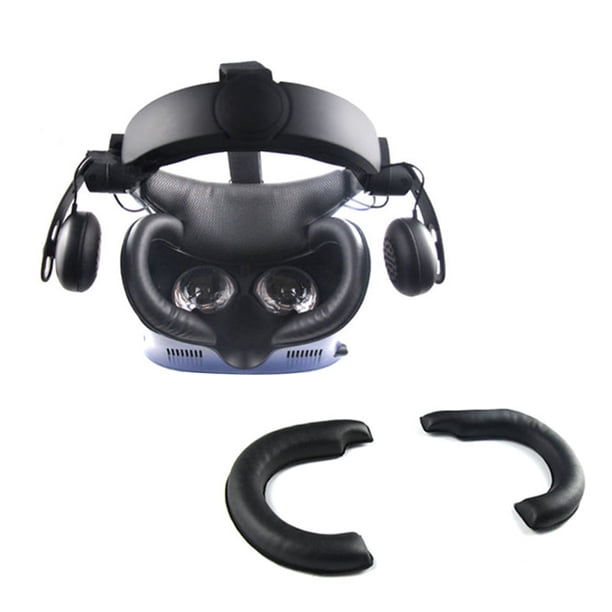 Máscara de ojos de cuero de PU suave Estera a prueba de sudor VR Eye Face Cover Pad Reemplazo para VIVE Cosmos Inevent EL2314-00B