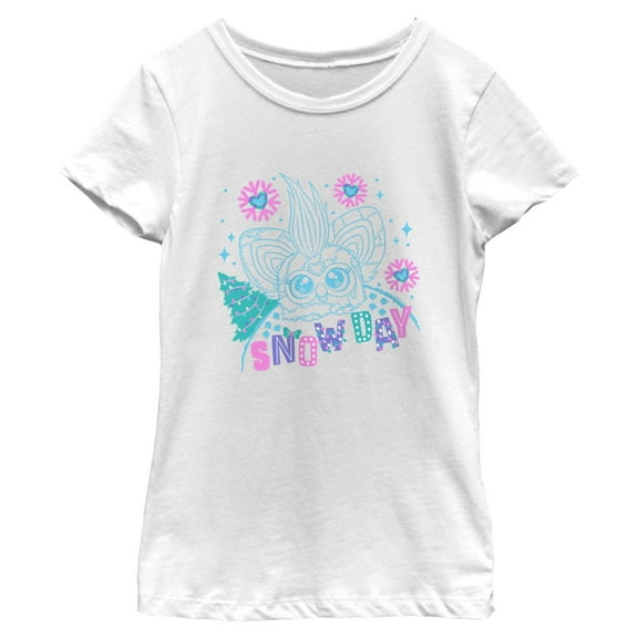 Girls Furby Snow Colorful Day T Shirt