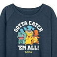 thumbnail image 3 of Pokémon - Gotta Catch 'Em All Group - Women's Lightweight French Terry Long Sleeve Shirt, 3 of 5