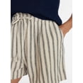 thumbnail image 5 of Time and Tru Women's Linen Blend Shorts, Sizes XS-XXXL, 5 of 6