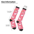 thumbnail image 2 of Yiaed Yoga Unicorn Print Great elasticity Adult Stockings Sports socks for Men and Women, 2 of 6