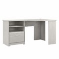 thumbnail image 1 of Bush Furniture Cabot 60W Corner Desk with Storage in Linen White Oak, 1 of 5