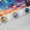 thumbnail image 4 of Manfei Multicolor Aurora Curtains Pack of 2 (42x84 Each),Galaxy Starry Sky Curtains Blackout,Orange Sunset Bedroom Curtains For Men Women,Super Cozy Room Decor, 4 of 6