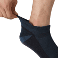 thumbnail image 2 of WANDER Merino Wool Ankle Socks 3 Pairs Cushioned Sweat-Wicking No Show Socks For Running & Hiking, 2 of 7