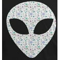 thumbnail image 2 of Old Glory Mens Alien Head Outer Space Elements Short Sleeve Graphic T Shirt, 2 of 6