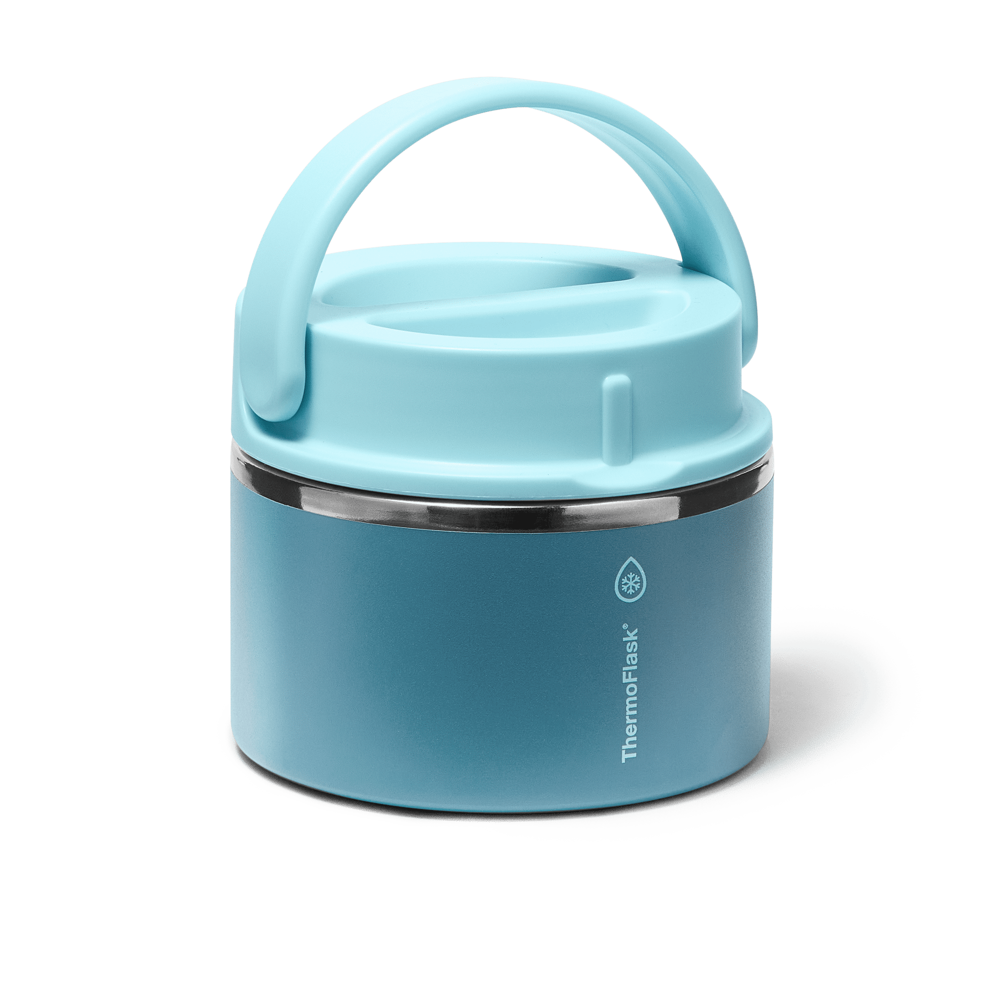 ThermoFlask 12 oz Double Wall Insulated Food Jar, Ocean Mist