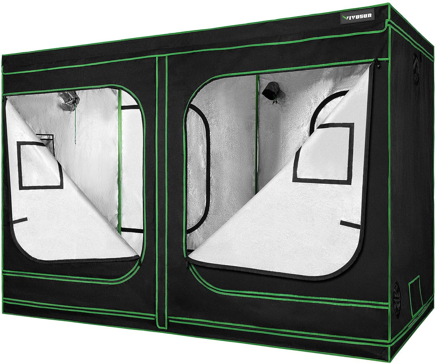 Details about   96''x48''x80'' Indoor Grow Tent Hydroponic Reflective Mylar Room Box 9'x4' ft 