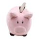 thumbnail image 1 of Alcancía de cerámica con forma de cerdito de dibujos animados, organizador de monedas pequeñas para niños pequeños (rosa), 1 of 7