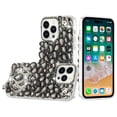 thumbnail image 2 of Xpm Compatible with Apple iPhone 13 Pro Max (6.7") Bling Crystal 3D Full Diamonds Jewelry Luxury Sparkle Rhinestone Glitter Hybrid [ Black ], 2 of 3