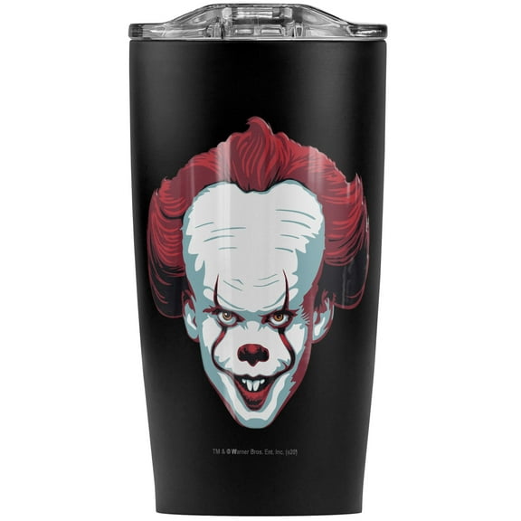 It Pennywise Come Home Stainless Steel 20 oz Travel Tumbler, Vacuum Insulated & Double Wall with Leakproof Sliding Lid | Great for Coffee/Hot Drinks and Cold Beverages
