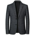 thumbnail image 3 of Pejock Mens Blazer Casual Sport Coats Slim Fit Button Down Suit Jacket Lightweight Sport Coats, 3 of 3