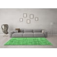 thumbnail image 3 of Ahgly Company Indoor Square Abstract Emerald Green Modern Area Rugs, 6' Square, 3 of 4