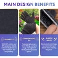 thumbnail image 3 of Work Cotton Gloves with Elastic Knit Wrist, Gray, 24 count, 10 in, Cotton Polyester Blend, 3 of 7