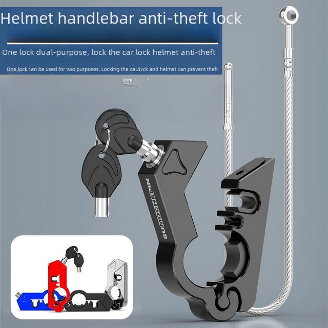 Cerradura para casco de motocicleta, accesorios modificados, manija de freno, cerradura antirrobo eléctrica para motocicleta, cerradura de bocina, cerradura de freno