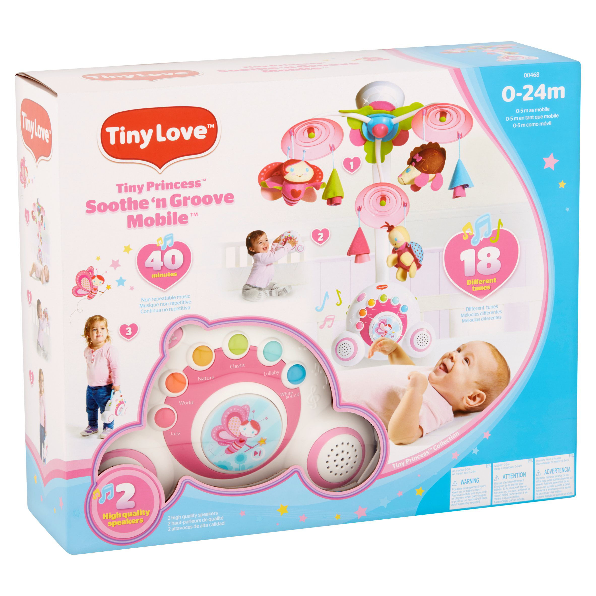 movil-cuna-tiny-pricess-tales-soothe-groove-tiny-love con 40 minutos de  musica
