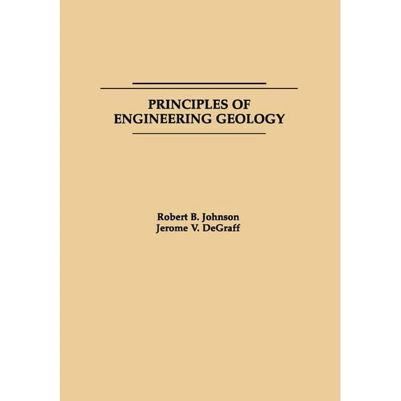 Principles of Engineering Geology, (Paperback)