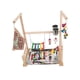 thumbnail image 5 of Parque infantil para loros, perca de madera, juego de pájaros, gimnasio, puentes con columpios, actividad de aves para Agapornis, pájaros azules,, 5 of 9