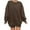Coffee, variant on Sweatshirt For Women Hoodies Solid Color O Neck Long Sleeve Pullover Tops Trendy Casual Oversized Loose Ladies Blouses Hood Sweatshirt Sweatshirt Womens Drop Shoulder Sweater Junior Outfit Decorative
