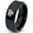 Black Bevel Polish Tungsten, variant on Tungsten Heart Shaped Baseball Ball Band Ring 9mm Men Women Comfort Fit Black Flat Cut Brushed Polished