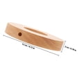 thumbnail image 4 of OUNONA 2pcs Round Light Base Solid Wood Lamp Parts for Making Lamps Brown Color, 4 of 5