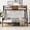 Black+Brown+MDF+Metal+Full, variant on HMYG Twin Over FULL Metal Bunk Bed with Trundle 2-Side Ladder and Full-Length Guardrail,No Box Spring Needed,Large Under Bed Storage,Easy Assemble,Black Brown