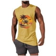 thumbnail image 2 of Njagoc3 Mens Sleeveless Sunset Graphic Tank, Muscle - Cut Armholes, Summer Beach & Outdoor Casual Vest, 2 of 6