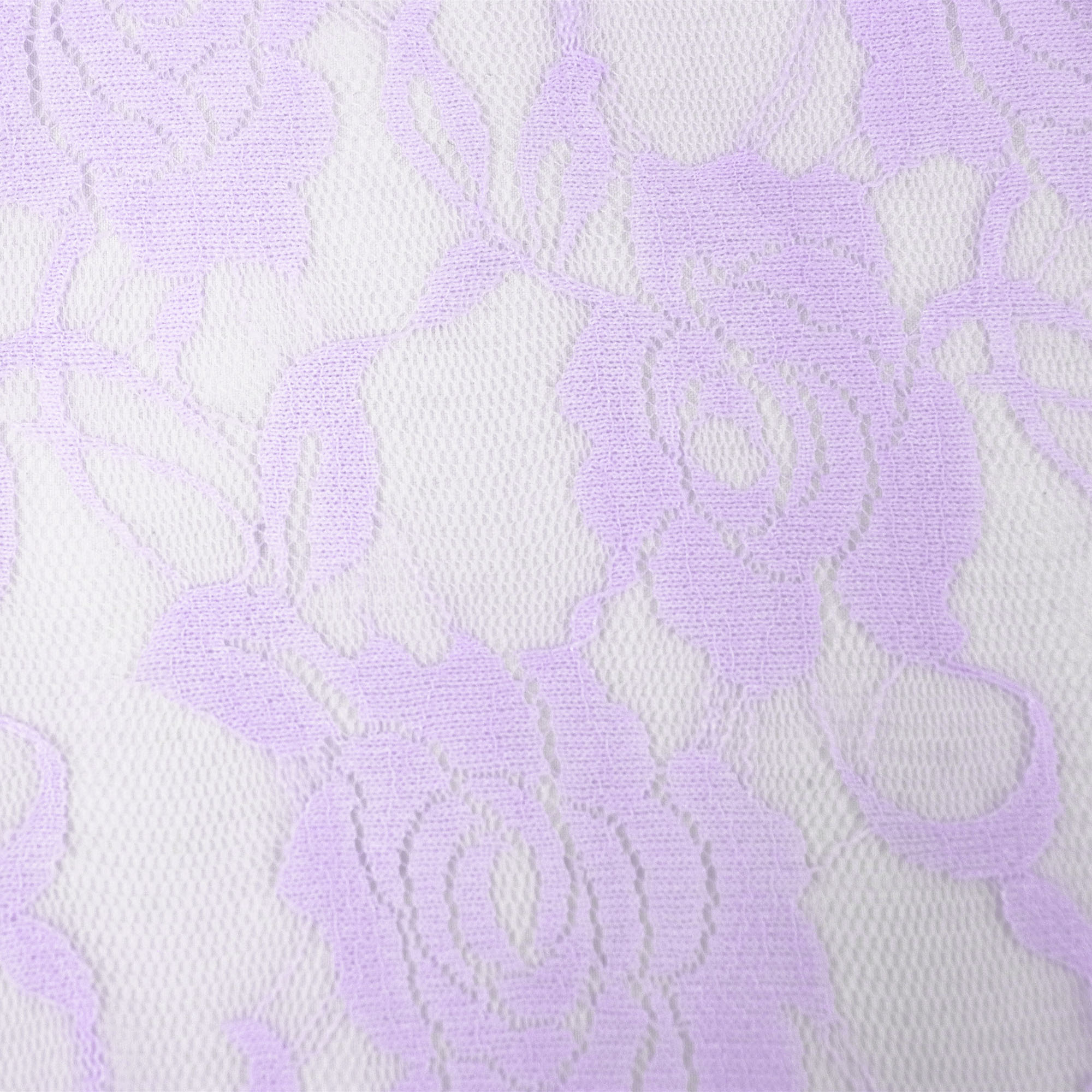 Romex Textiles Nylon Spandex Lace Fabric with Rose Design (3 yards) - Lilac  Light