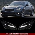 thumbnail image 4 of For Infiniti M25 M35 M37 M56 2011-2013 Headlamp Lens Shell Clear Left, 4 of 5