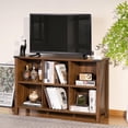 thumbnail image 6 of Joaxswe Organizer with Shelf, 6 Cube Storage Organizer Farmhouse Wood Cube Bookcase for Living Room Dark Rustic Brown, 6 of 8
