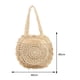 thumbnail image 4 of Bolsa De Hombro Summer Lady Circle Beach Bag Bolso de hombro tejido informal para fiestas navideñas (Beige) Likrtyny Para Estrenar, 4 of 9