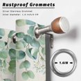 thumbnail image 2 of Outdoor Curtains for Patio Waterproof, Green Eucalyptus Leaves Outdoor Privacy Panels Grommet, Daisy Summer Botanical Watercolor Blackout Outside Curtains for Porch/Cabana 54"x84", 2 Panels, 2 of 8