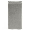 thumbnail image 5 of Furniture of America Jaine Modern Boucle Chenille Pillow Back Dining Side Chair with Casters, Light Gray, 5 of 12