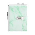 thumbnail image 3 of Locking Diary Notebook (Password Journal, Secret Keeper Book), Password Lock Safeguards Private Journals, Faux-Leather Cover Mimics Luxury Brand Aesthetics, By Meiiso, 3 of 8