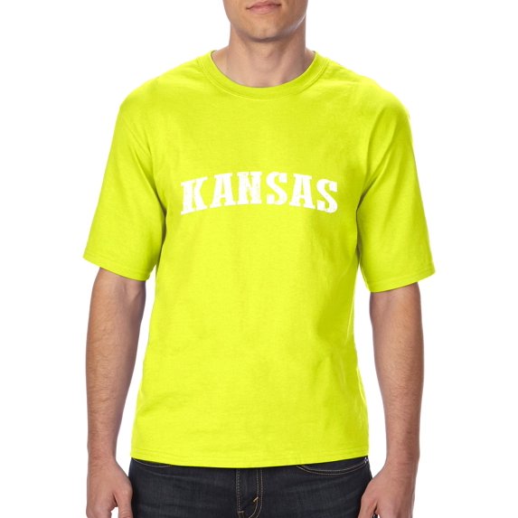 "Mens and Big Mens Kansas T-Shirt, up to size 3XLT"