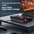 thumbnail image 3 of Portable Joystick Mechanical Keyboard Full Hot Swappable Key RGB Backlight Wired Programmable Game Keyboard ForDesktop,B,1 * Mechanical Keyboard,Black, 3 of 7