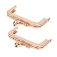 thumbnail image 4 of Tailor 2PCS  10.5 / 8.5cm Square Light Gold Purse Frame Tailor Accessories for DIY Craft, 4 of 8