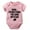 Pink, variant on Shh I'm Watching The Game With Dad Infant Outfit Short Sleeve Unisex Baby Outfits White Boy Bodysuit